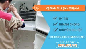 thợ vệ sinh tủ lạnh quận 4