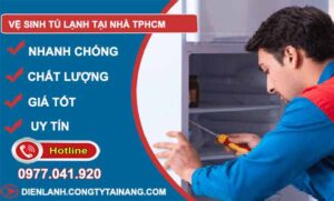 Dịch vụ vệ sinh tủ lạnh tphcm