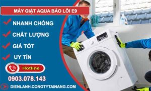 máy giặt aqua báo lỗi e9