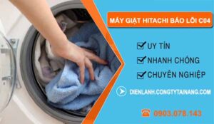 máy giặt hitachi báo lỗi C04