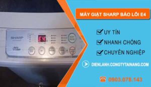 Nguyên Nhân Giặt Sharp Báo Lỗi E04