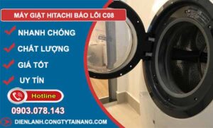 dịch vụ máy giặt hitachi báo lỗi c08