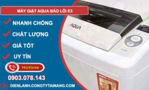 khắc phục máy giặt aqua báo lỗi e3