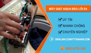 khắc phục máy giặt aqua báo lỗi e4