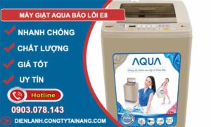 khắc phục máy giặt aqua báo lỗi e8