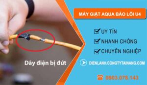 khắc phục máy giặt aqua báo lỗi u4