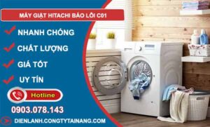 khắc phục máy giặt hitachi báo lỗi c01