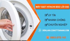 máy giặt hitachi báo lỗi c02