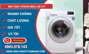 khắc phục máy giặt hitachi báo lỗi c17