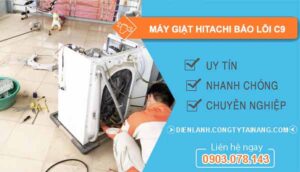 khắc phục máy giặt hitachi báo lỗi c9