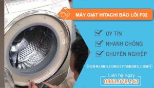 khắc phục máy giặt hitachi báo lỗi f02