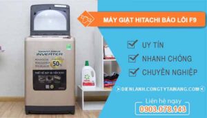 khắc phục máy giặt hitachi báo lỗi f9