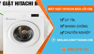 máy giặt hitachi báo lỗi c02