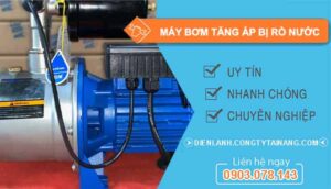 nguyên nhân máy bơm tăng áp bị rò nước