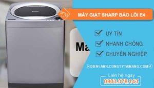 nguyên nhân máy giặt sharp báo lỗi e4