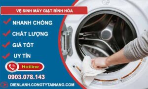 thợ vệ sinh máy giặt bình hoà