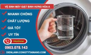 thợ vệ sinh máy giặt bình hưng hoà a