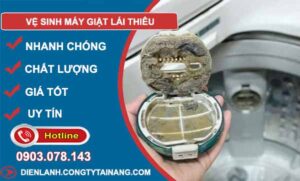 thợ vệ sinh máy giặt lái thiêu
