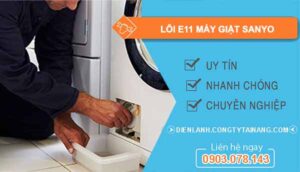 khắc phục lỗi e11 máy giặt sanyo