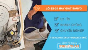 khắc phục lỗi e9-20 máy giặt sanyo