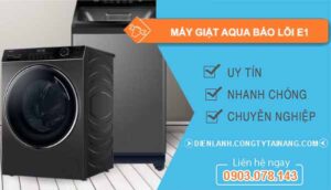 máy giặt aqua báo lỗi e1