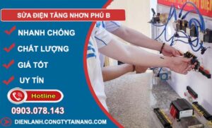 dịch vụ sửa điện tăng nhơn phú b