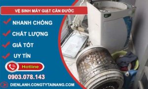 dịch vụ vệ sinh máy giặt cần đước
