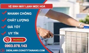 thợ vệ sinh máy lạnh mộc hoá