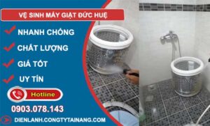 vệ sinh máy giặt đức huệ
