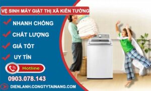 vệ sinh máy giặt thị xã kiên tường