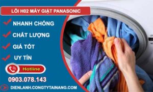 khắc phục lỗi h02 máy giặt panasonic