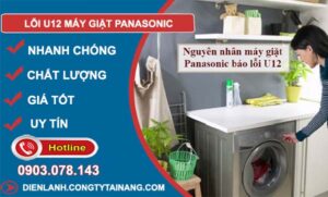 khắc phục lỗi u12 máy giặt panasonic