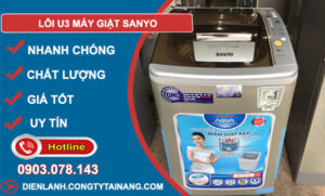 nguyên nhân lỗi u3 máy giặt sanyo