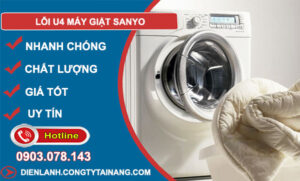 nguyên nhân lỗi u4 máy giặt sanyo