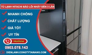 nguyên nhân Tủ lạnh hitachi báo lỗi nháy đèn 3 lần