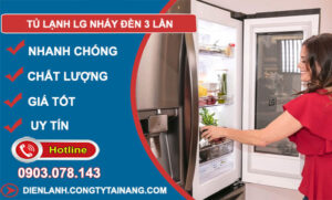 nguyên nhân tủ lạnh LG nháy đèn 3 lần