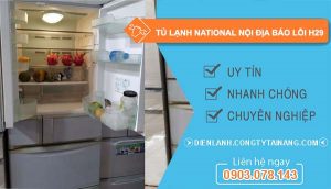 nguyên nhân tủ lạnh national nội địa báo lỗi h29