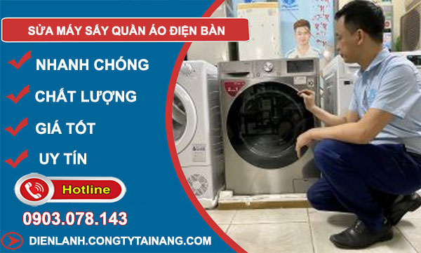 Sửa Máy Sấy Quần Áo Điện Bàn