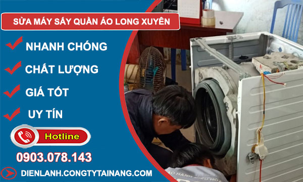 Sửa Máy Sấy Quần Áo Long Xuyên