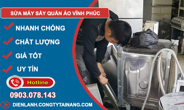 Thợ Sửa Máy Sấy Quần Áo Vĩnh Phúc