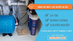 bình áp lực máy lọc nước bị nổ
