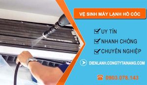 dịch vụ vệ sinh máy lạnh hồ cốc
