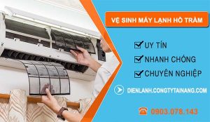 dịch vụ vệ sinh máy lạnh hồ tràm
