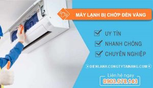 máy lạnh bị chớp đèn vàng