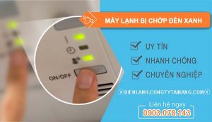 máy lạnh bị chớp đèn xanh