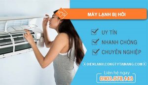 máy lạnh bị hoi