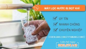 máy lọc nước bị bọt khí