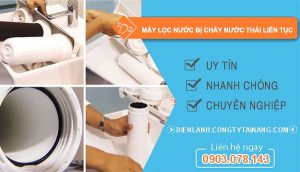 máy lọc nước bị chảy nước thải liên tục