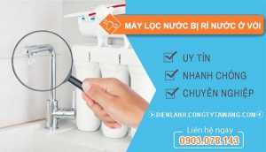 máy lọc nước bị rỉ nước ở vòi