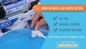 nguyên nhân bình áp máy lọc nước bị yếu